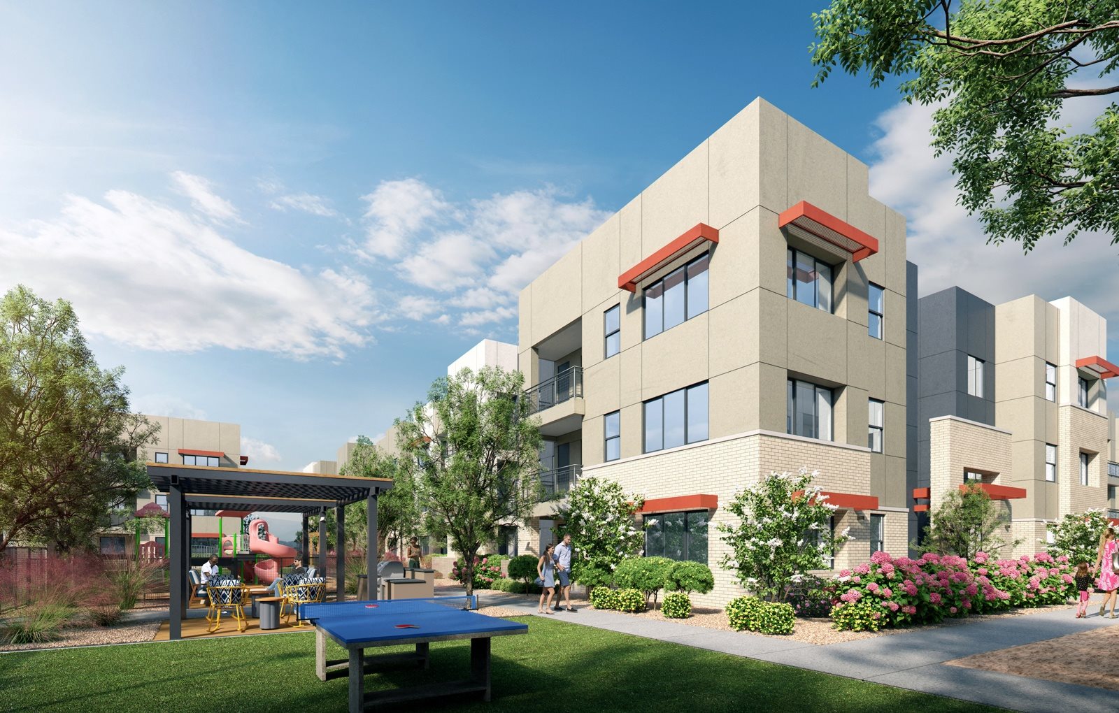 Vista Ridge_Exterior Courtyard Rendering